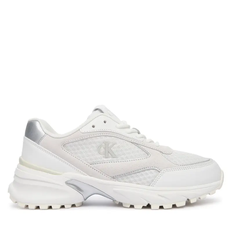 Sneakers Calvin Klein Hike Runner Mesh Mix Met Mg YW0YW02009 Bianco