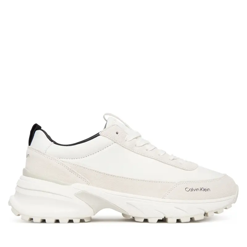 Sneakers Calvin Klein Hike Runner Mg Nylon Mix YW0YW02075 Bianco