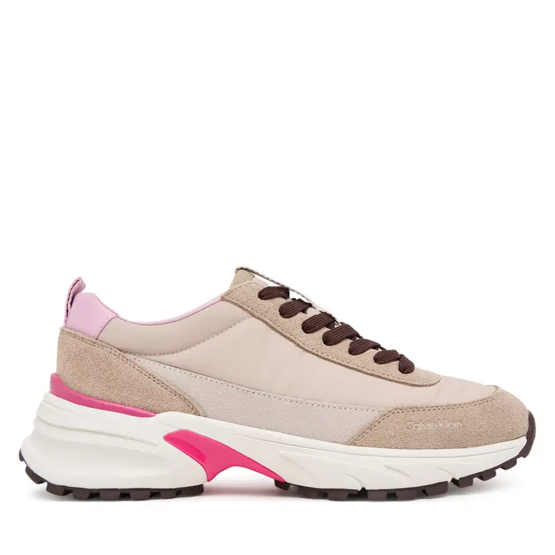 Sneakers Calvin Klein Hike Runner Mg Nylon Mix YW0YW02075 Grigio