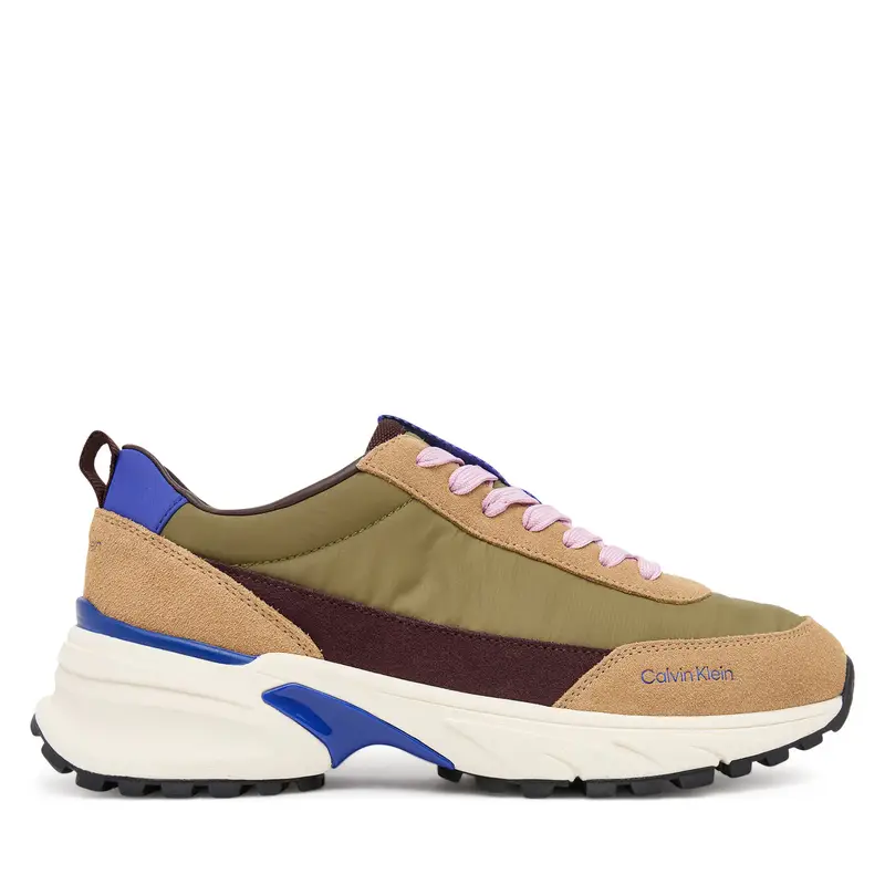 Sneakers Calvin Klein Hike Runner Mg Nylon Mix YW0YW02075 Verde