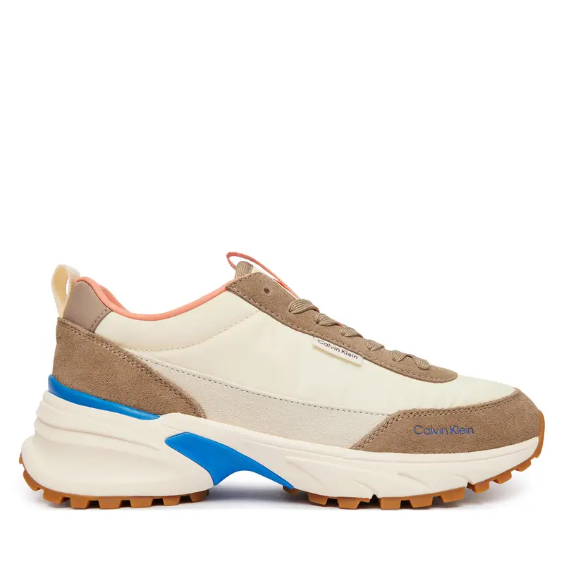 Sneakers Calvin Klein Hike Runner Nylon Mix HW0HW03279 Marrone
