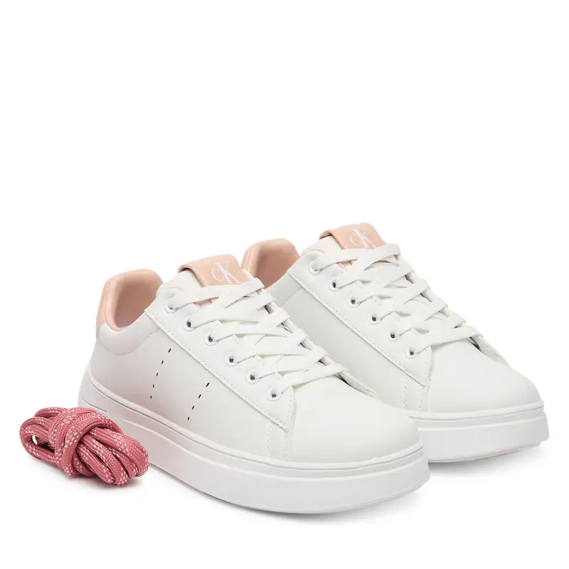 Sneakers Calvin Klein Low Cut Lace-Up V3A9-83221-1355A953 S Bianco