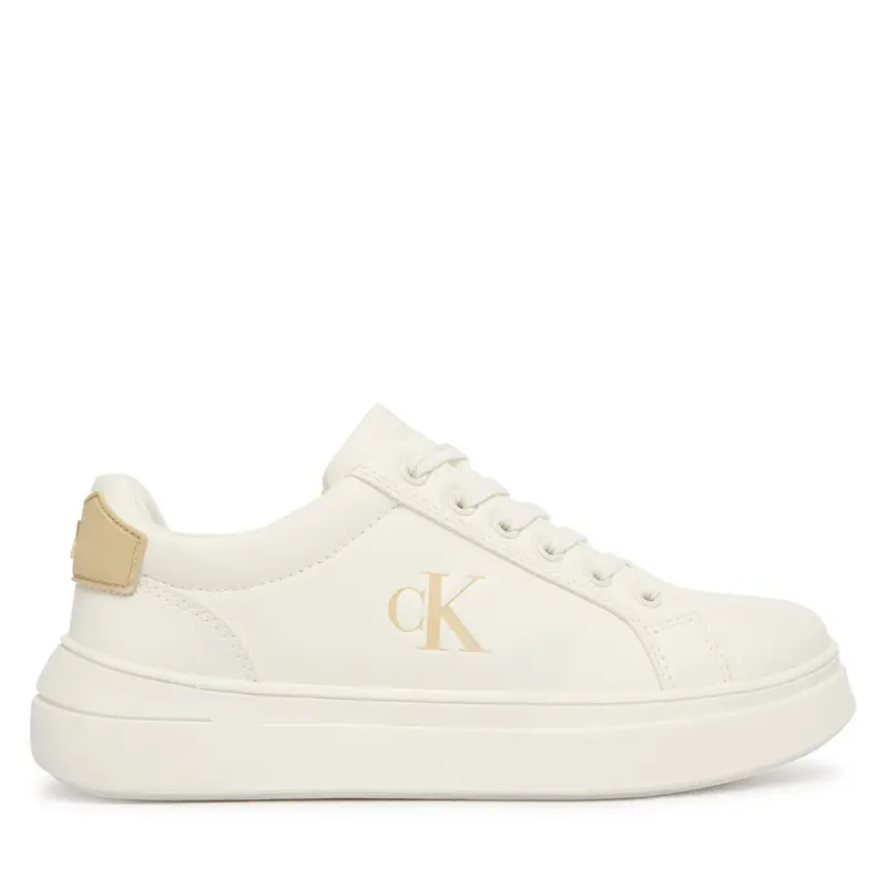 Sneakers Calvin Klein Low Cut Lace Up V3X9-83300-1355 Bianco