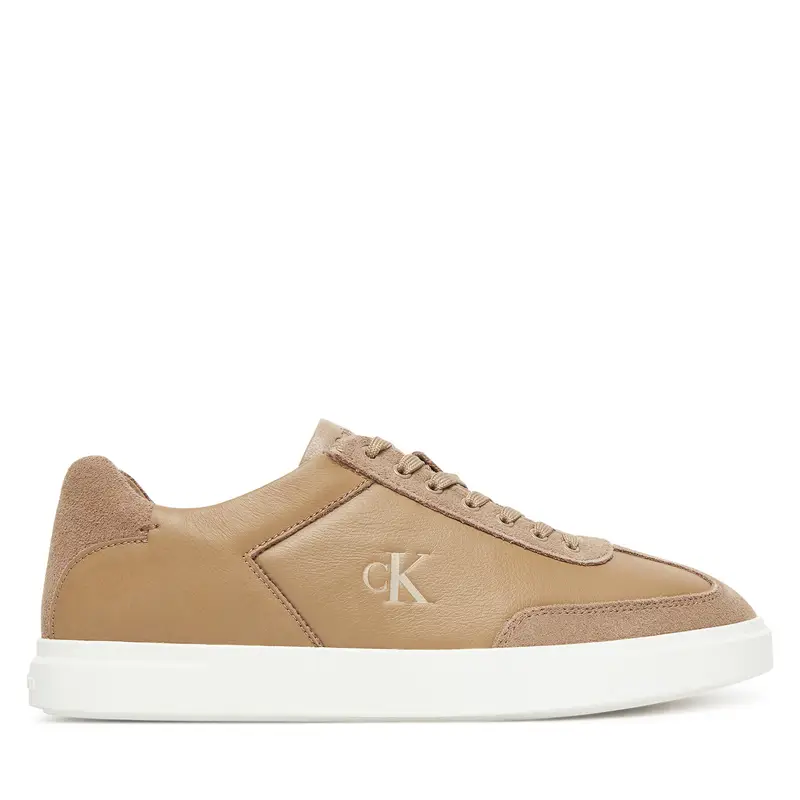 Sneakers Calvin Klein Low Pro Cups Lth Mix Mg HW0HW02825 Beige