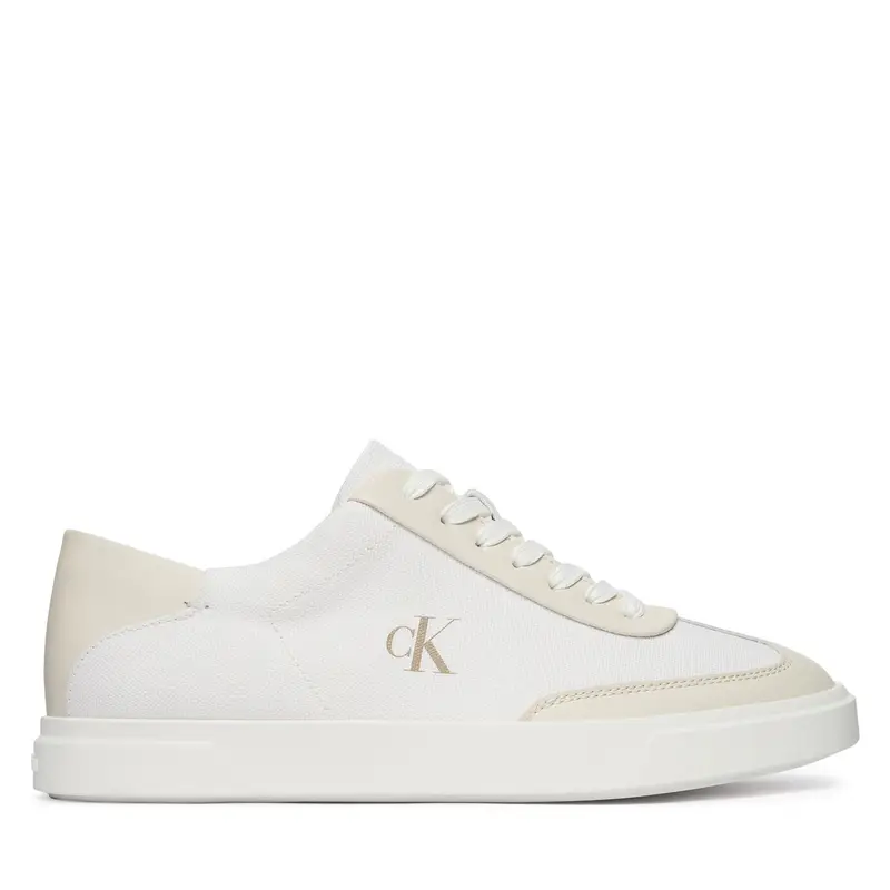 Sneakers Calvin Klein Low Pro Cups Wt Canv Mg HW0HW03145 Bianco