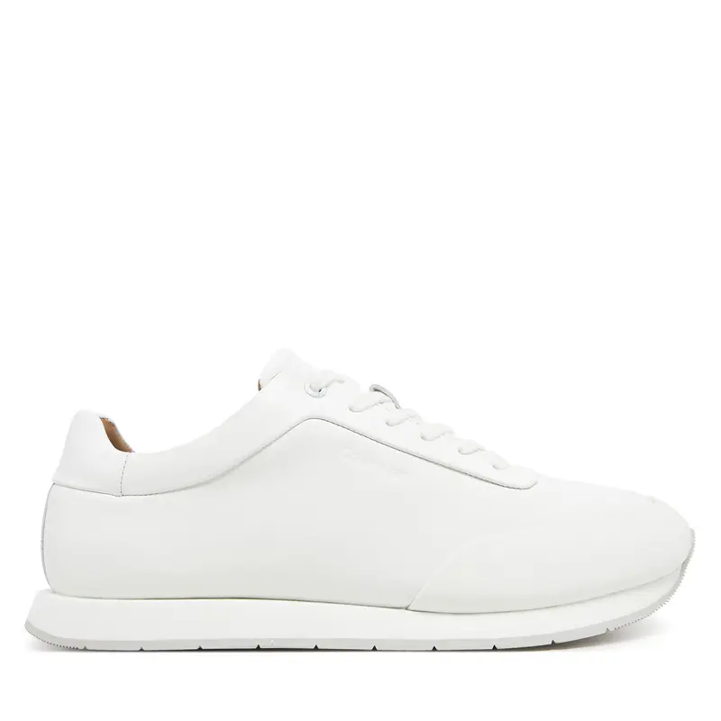 Sneakers Calvin Klein Low Prof Runn Laceup Rubb Lth HM0HM01707 Bianco