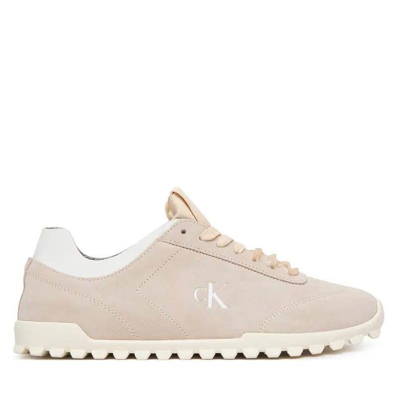 Sneakers Calvin Klein Low Profile Run MG Sue HW0HW03150 Beige
