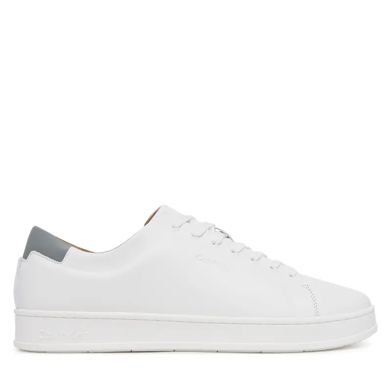 Sneakers Calvin Klein Pure Low Laceup Cupsole Hf Lth HM0HM01859 Bianco