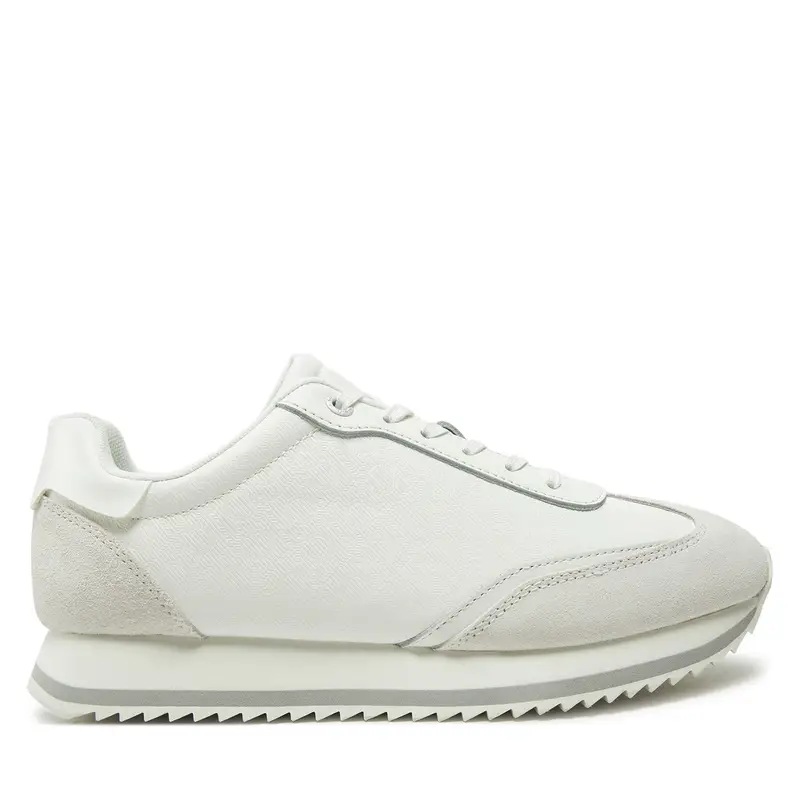 Sneakers Calvin Klein Runner Lace Up - Mono Mix HW0HW02294 Bianco