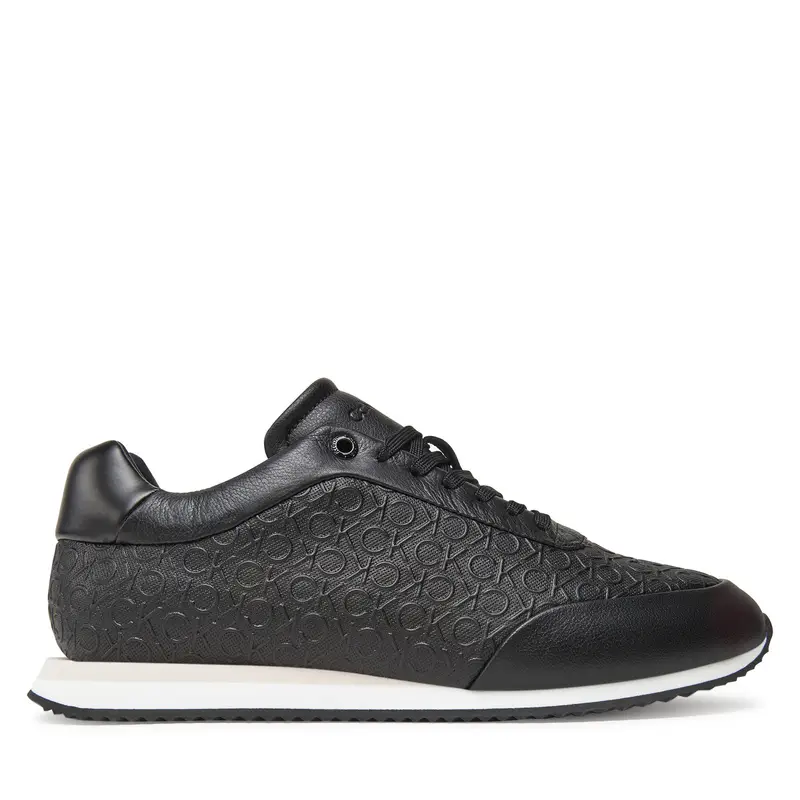 Sneakers Calvin Klein Runner Lace Up Mono Pu HW0HW02574 Nero