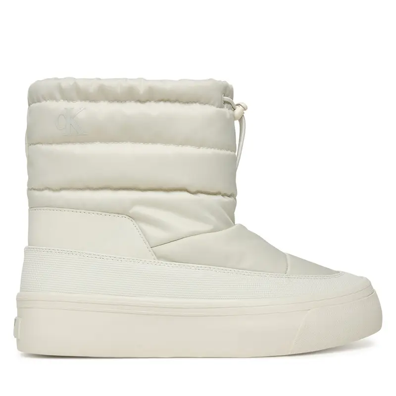 Sneakers Calvin Klein Vulc Flatf Snowboot Nylon Mix Mg YW0YW01977 Bianco