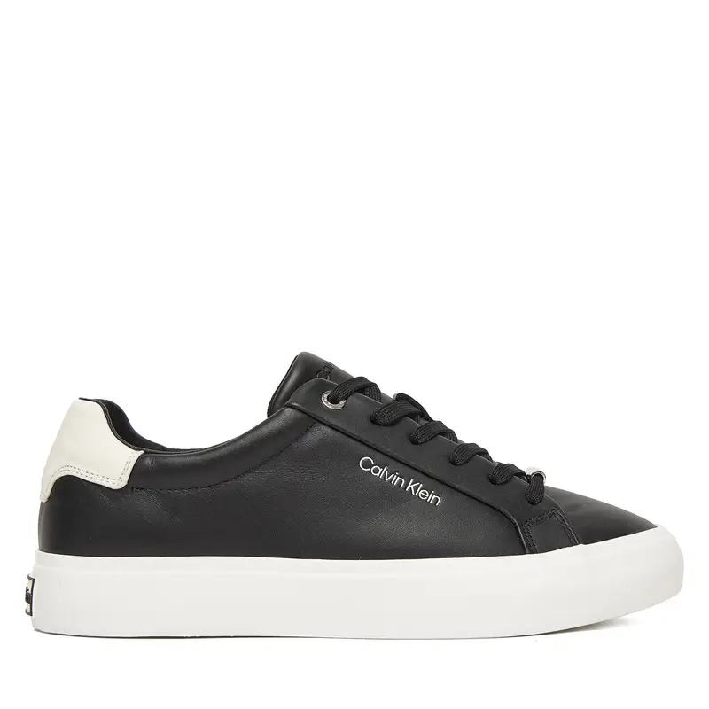 Sneakers Calvin Klein Vulc Lace Up Lth/Moire Bt HW0HW02747 Nero