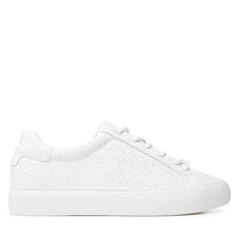 Sneakers Calvin Klein Vulc Lace Up Mono Pu HW0HW02573 Bianco