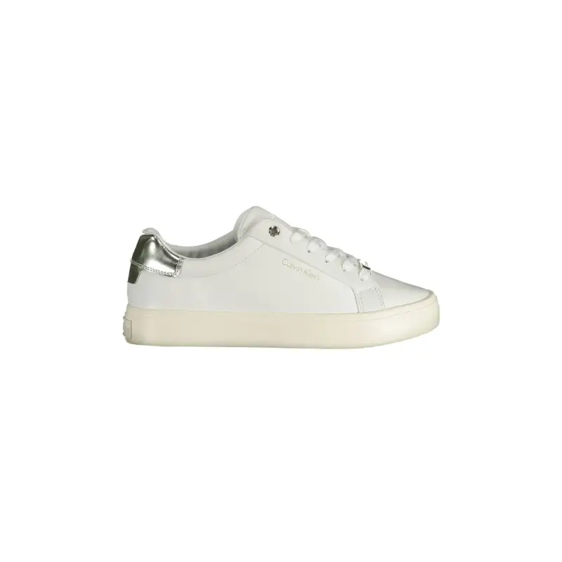 Sneakers Donna Bianche con Dettagli a Contrasto 41.0 / Bianco