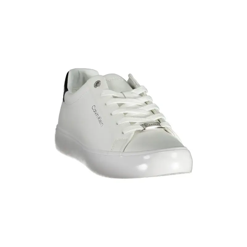 Sneakers Donna Bianche con Dettagli a Contrasto / Bianco miniatura 2