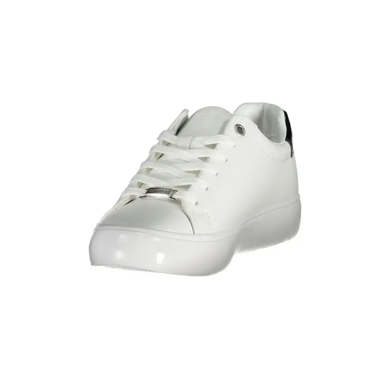 Sneakers Donna Bianche con Dettagli a Contrasto / Bianco miniatura 3