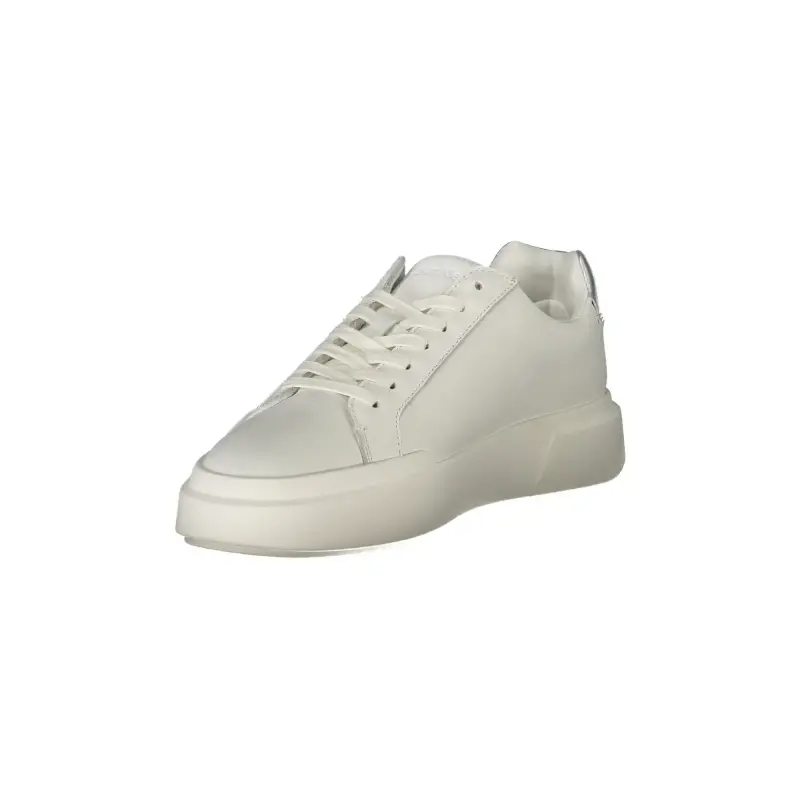 Sneakers Donna Bianche con Lacci e Dettagli in Argento / Bianco miniatura 3