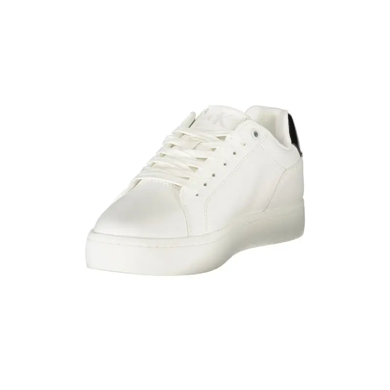 Sneakers Donna Bianche con Lacci e Dettagli in Nero / Bianco miniatura 3