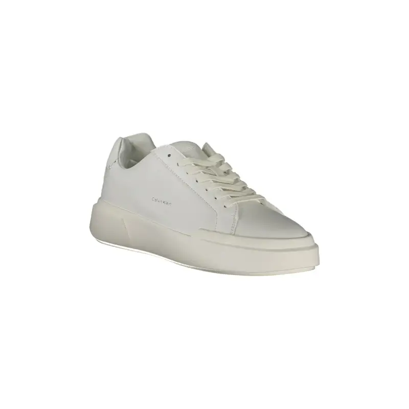 Sneakers Donna Bianche con Lacci e Plantare Removibile / Bianco miniatura 2