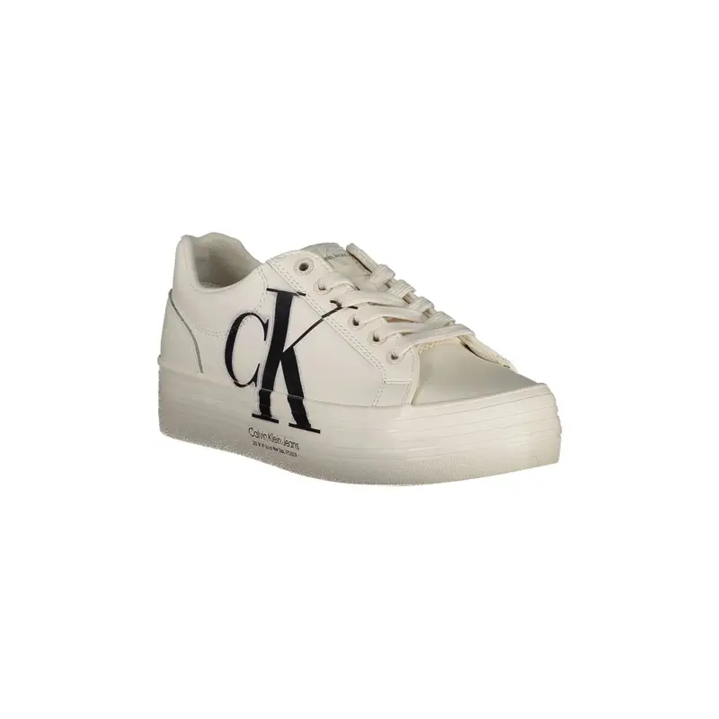 Sneakers Donna Bianche Stampa Logo Bianco miniatura 2