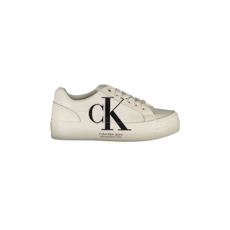 Sneakers Donna Bianche Stampa Logo Bianco