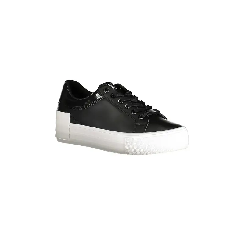 Calvin Klein Sneakers Donna Nero con Stampa Logo miniatura 3
