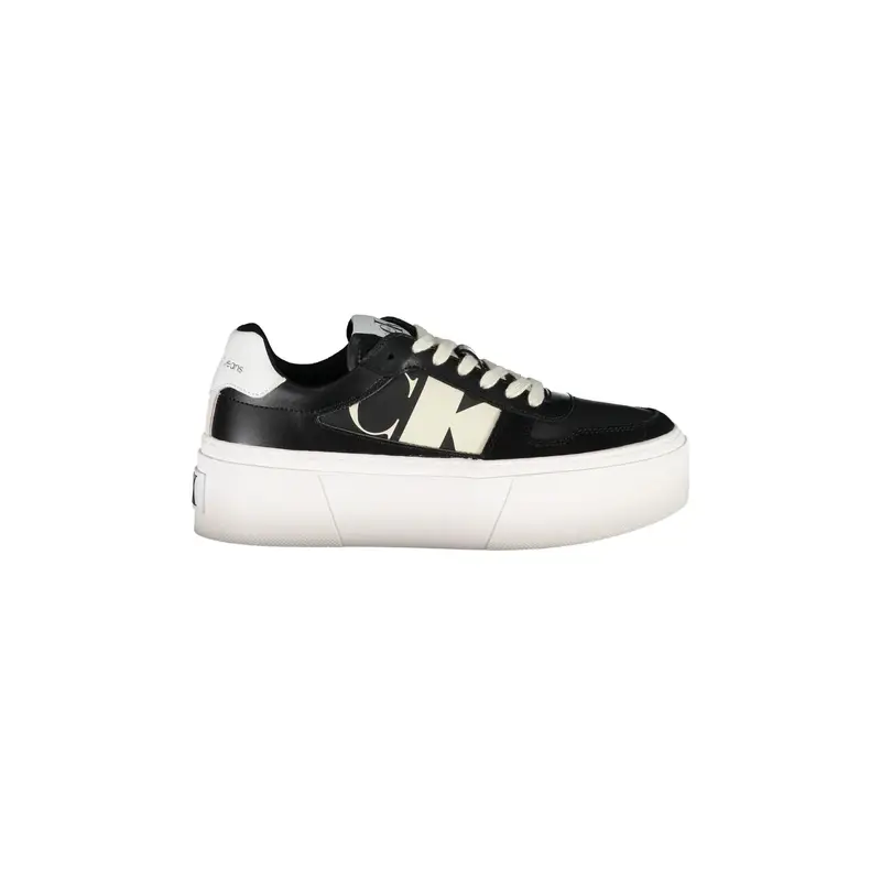 Sneakers Donna Nere Stampa Logo Nero