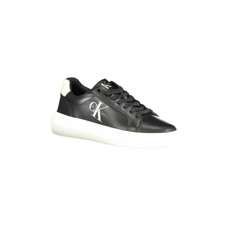 Calvin Klein Sneakers Donna Nero con Stampa Logo miniatura 2