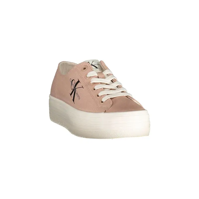 Calvin Klein Sneakers Donna Rosa con Stampa Logo miniatura 3