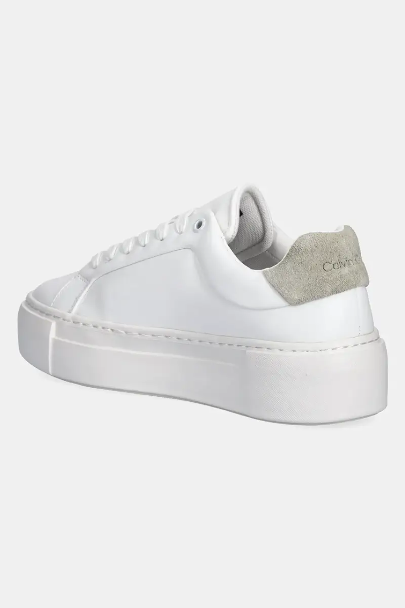 sneakers FF CUPSOLE LACE UP LTH donna colore bianco HW0HW02570 miniatura 3