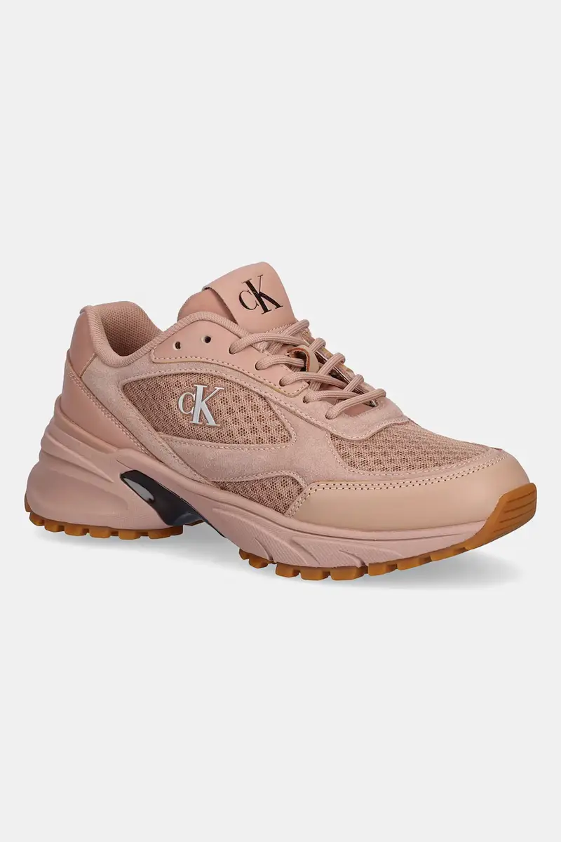 sneakers HIKE RUNNER MESH MIX CK donna colore beige YW0YW01994