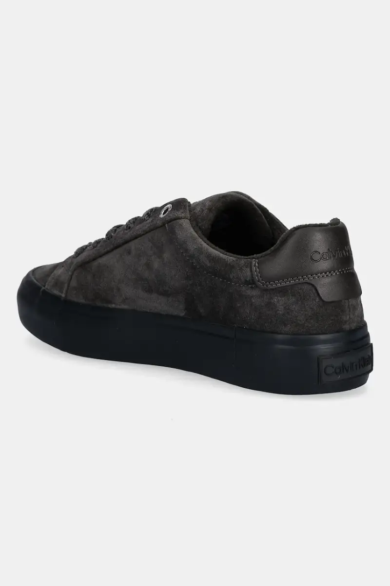 sneakers in camoscio LACE-UP SNEAKER SUEDE/WL CK donna colore verde HW0HW02679 miniatura 3