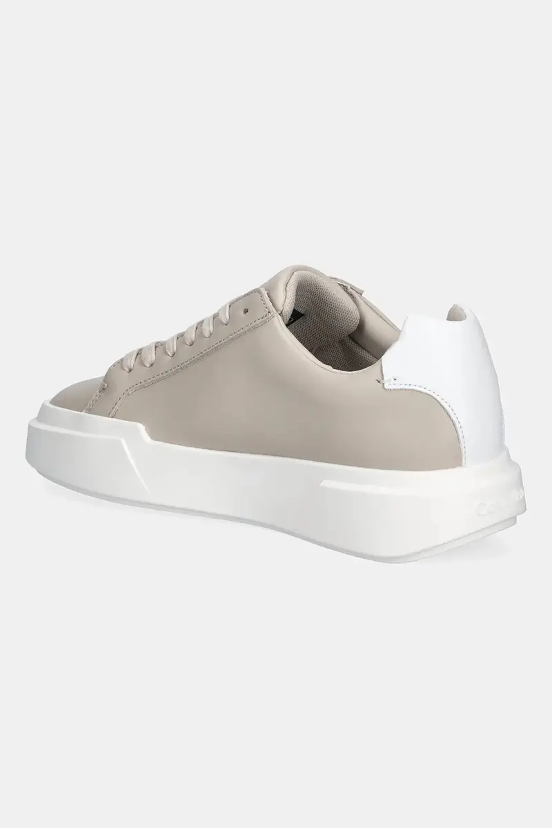 sneakers in pelle CHUNKY CUPSOLE LACEUP LTH colore bianco YW0YW01947 Beige miniatura 3