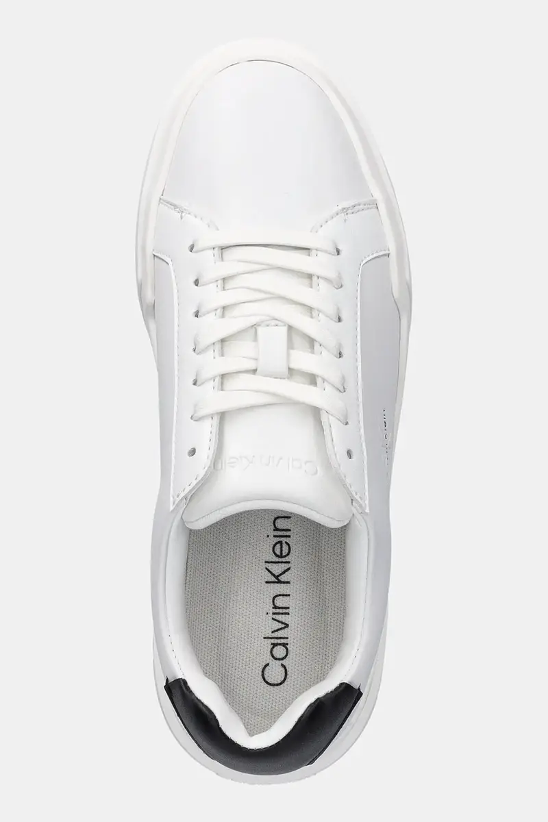 sneakers in pelle CHUNKY CUPSOLE LACEUP LTH donna colore bianco YW0YW01947 miniatura 4