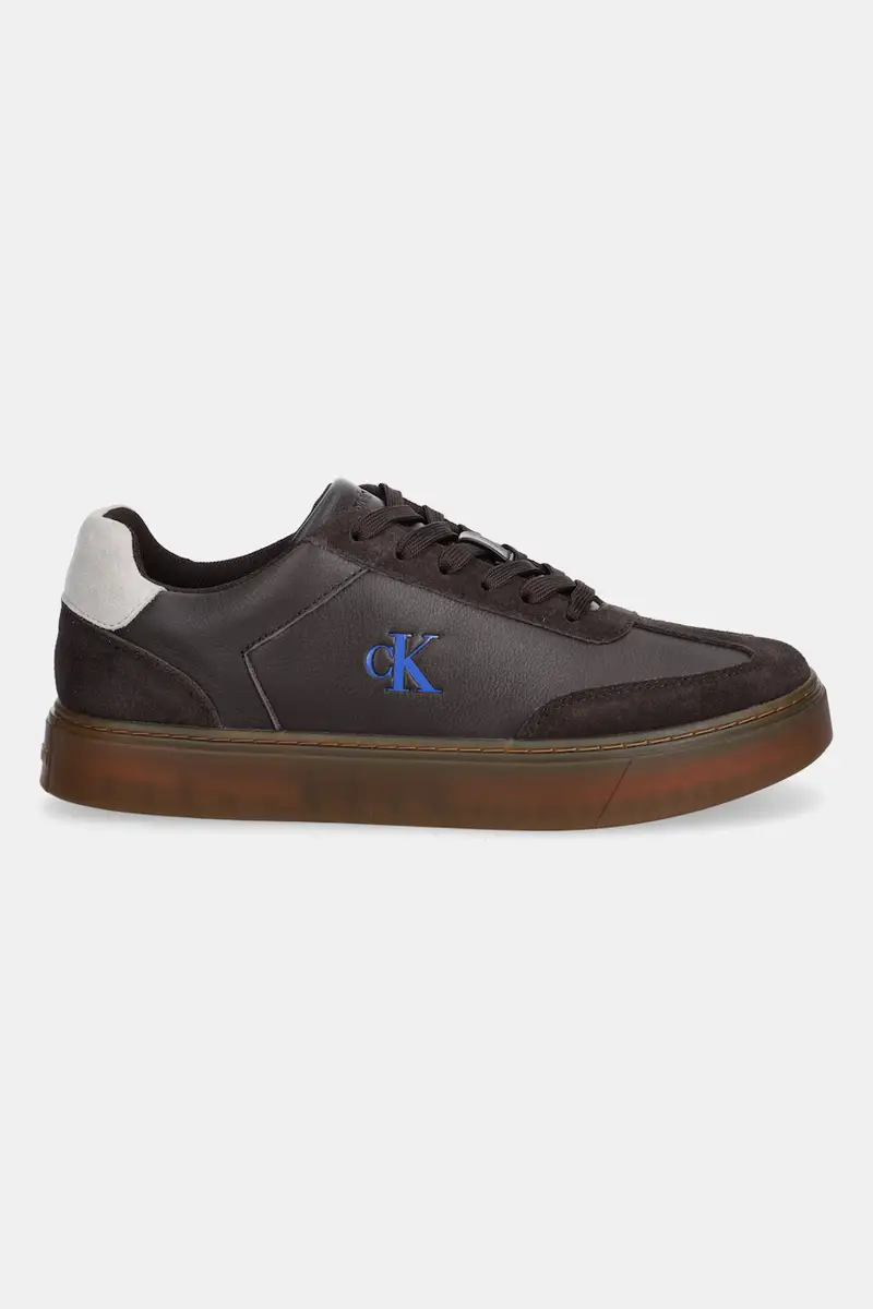 sneakers in pelle CLASSIC CUPSOLE LACEUP WT MIX uomo colore marrone YM0YM01429 miniatura 2