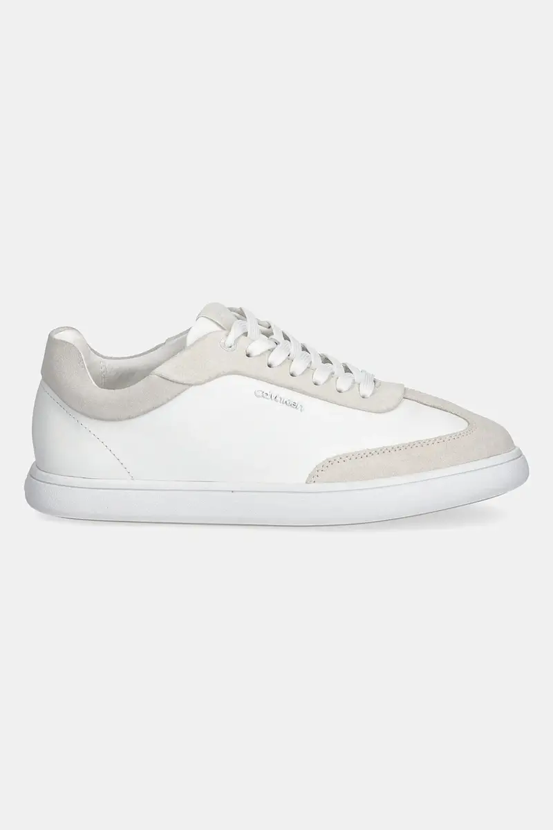 sneakers in pelle CUPSOLE LACE UP - LTH SUE MIX colore bianco HW0HW02435 miniatura 2