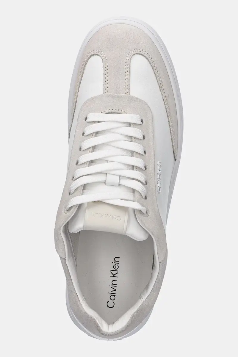 sneakers in pelle CUPSOLE LACE UP - LTH SUE MIX colore bianco HW0HW02435 miniatura 4