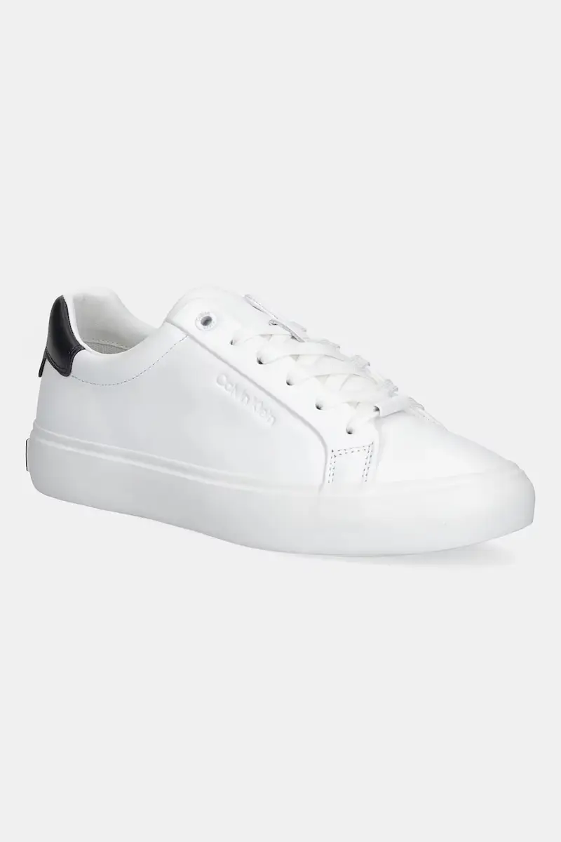 sneakers in pelle LACE-UP SNEAKER LTH CK donna colore bianco HW0HW02673