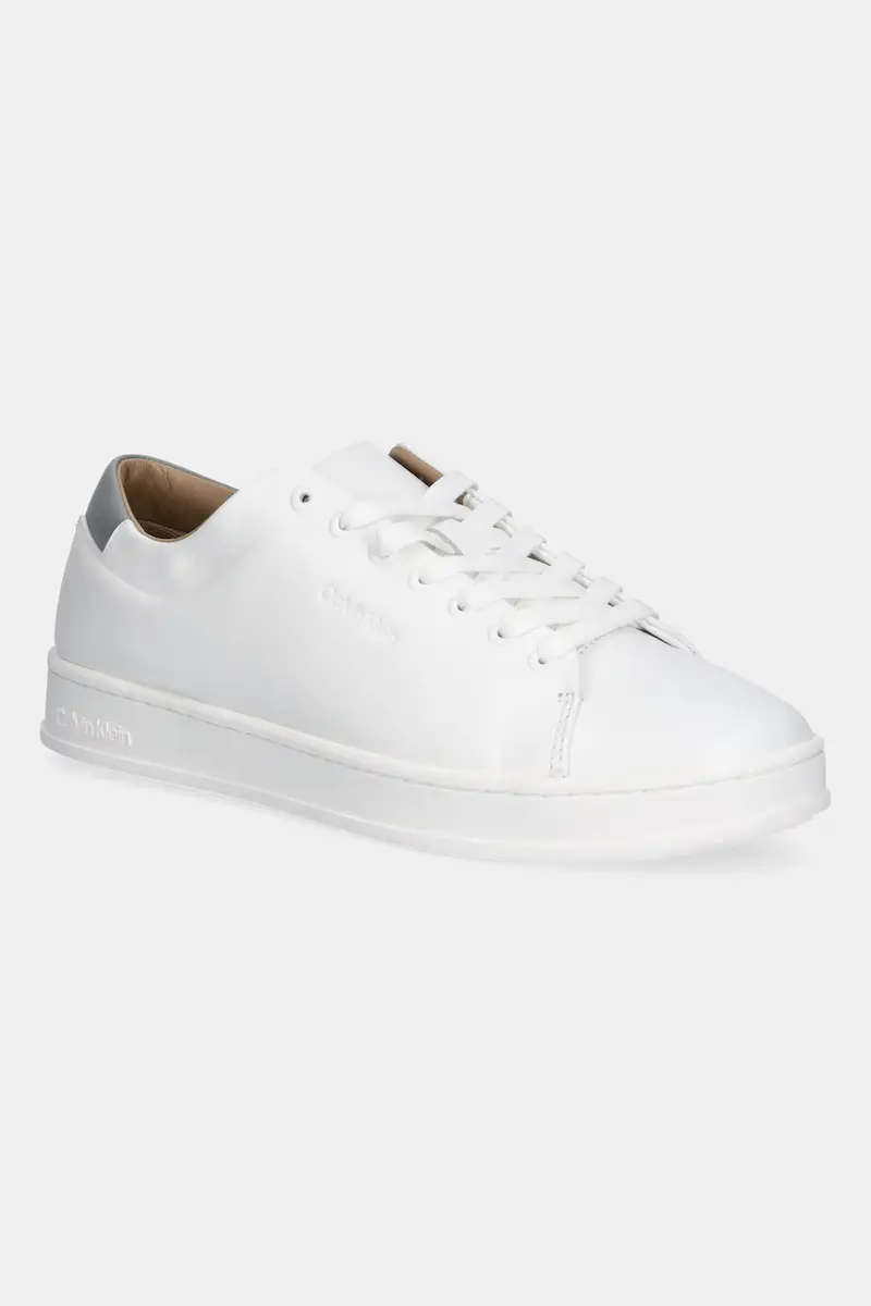 sneakers in pelle PURE LOW LACEUP CUPSOLE HF LTH uomo colore bianco HM0HM01859