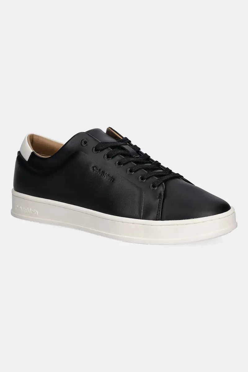 sneakers in pelle PURE LOW LACEUP CUPSOLE HF LTH uomo colore nero HM0HM01859