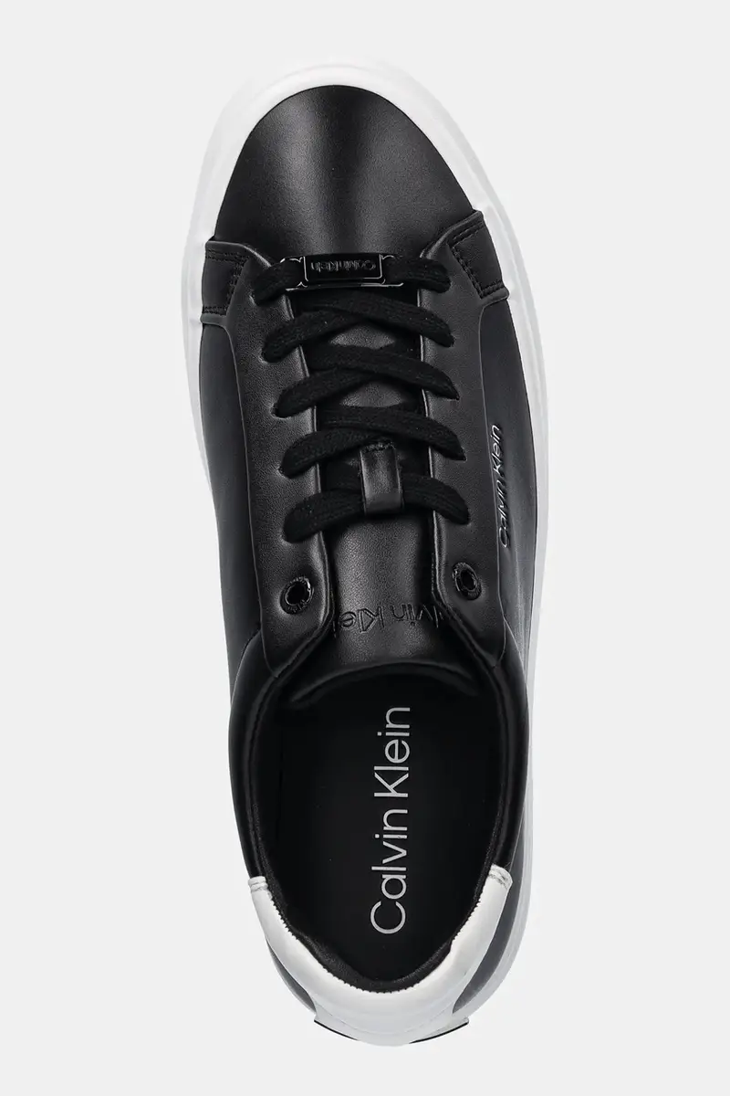 sneakers in pelle VULC LACE UP colore nero HW0HW01681 miniatura 4