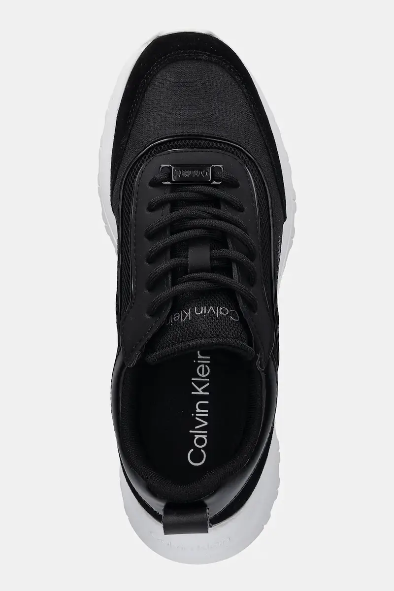 sneakers RUNNER LACE UP MESH MIX donna colore nero HW0HW02487 miniatura 4