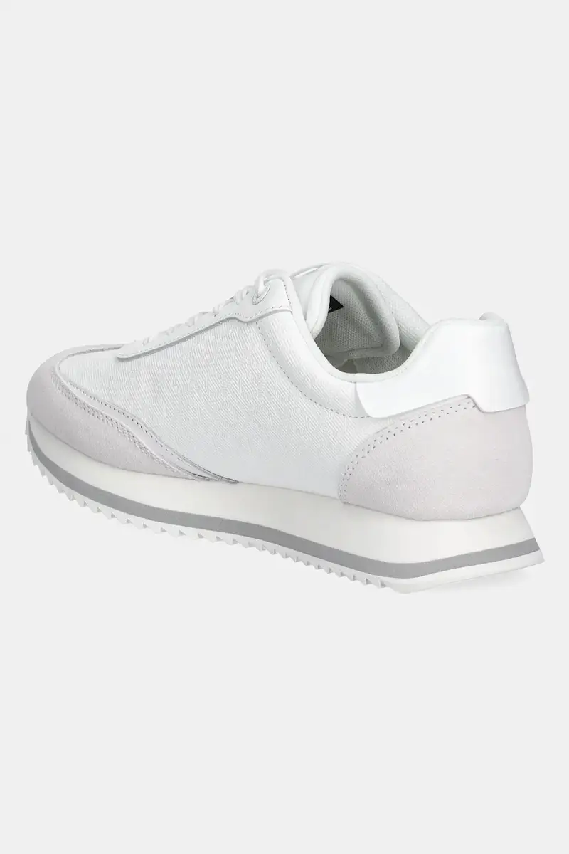 sneakers RUNNER LACE UP - MONO MIX colore bianco HW0HW02294 miniatura 3