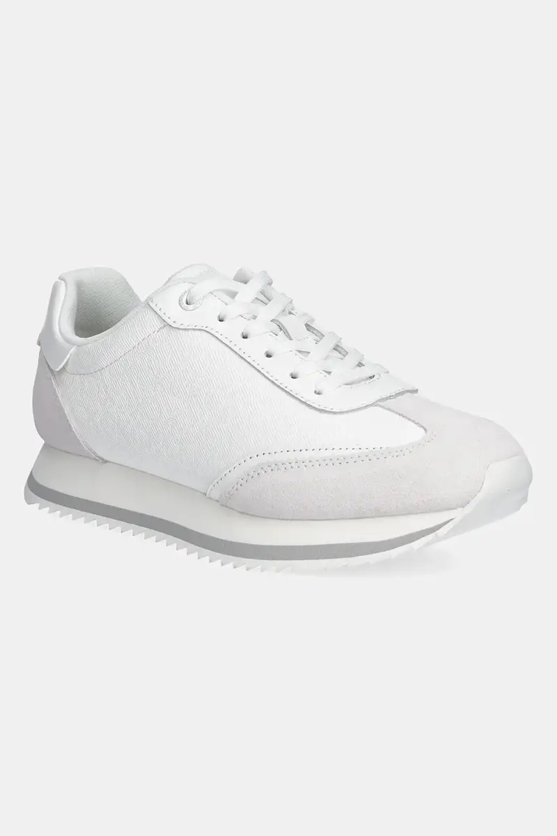 sneakers RUNNER LACE UP - MONO MIX colore bianco HW0HW02294
