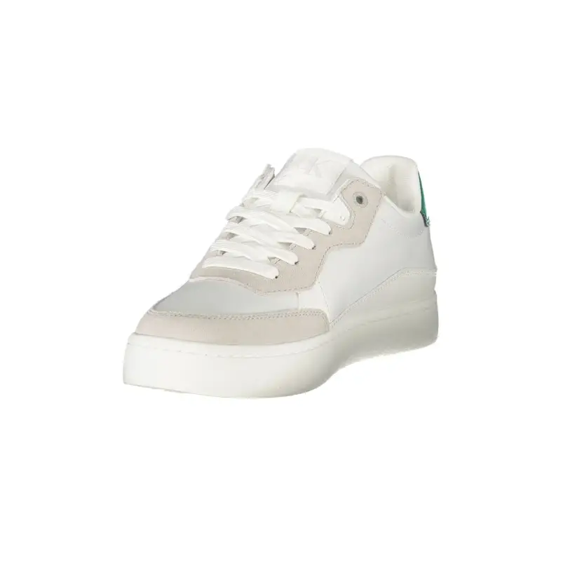 Sneakers Uomo Bianche con Lacci e Dettagli / Bianco miniatura 3
