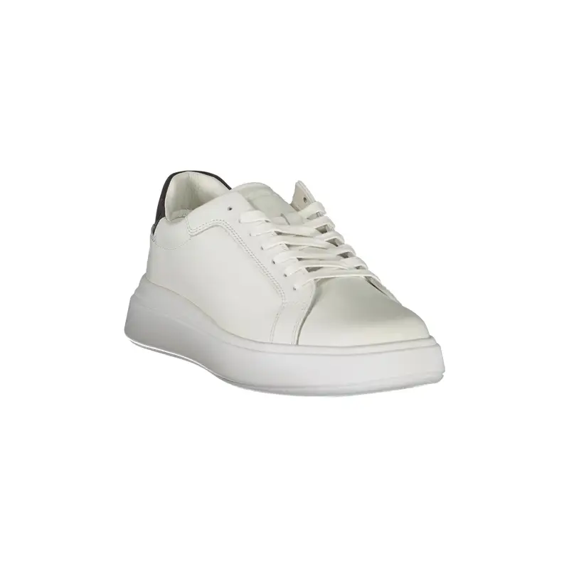 Sneakers Uomo Bianche Stampa Logo Bianco miniatura 2
