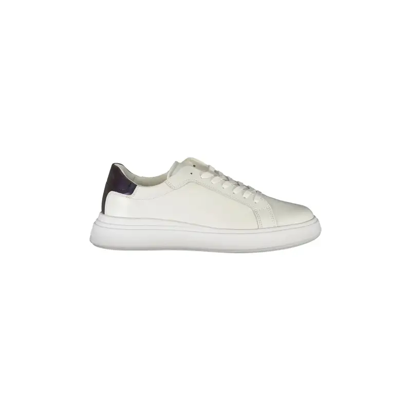 Sneakers Uomo Bianche Stampa Logo Bianco
