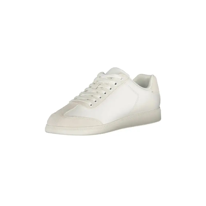 Sneakers Uomo Bianche Stampa Logo Bianco miniatura 3