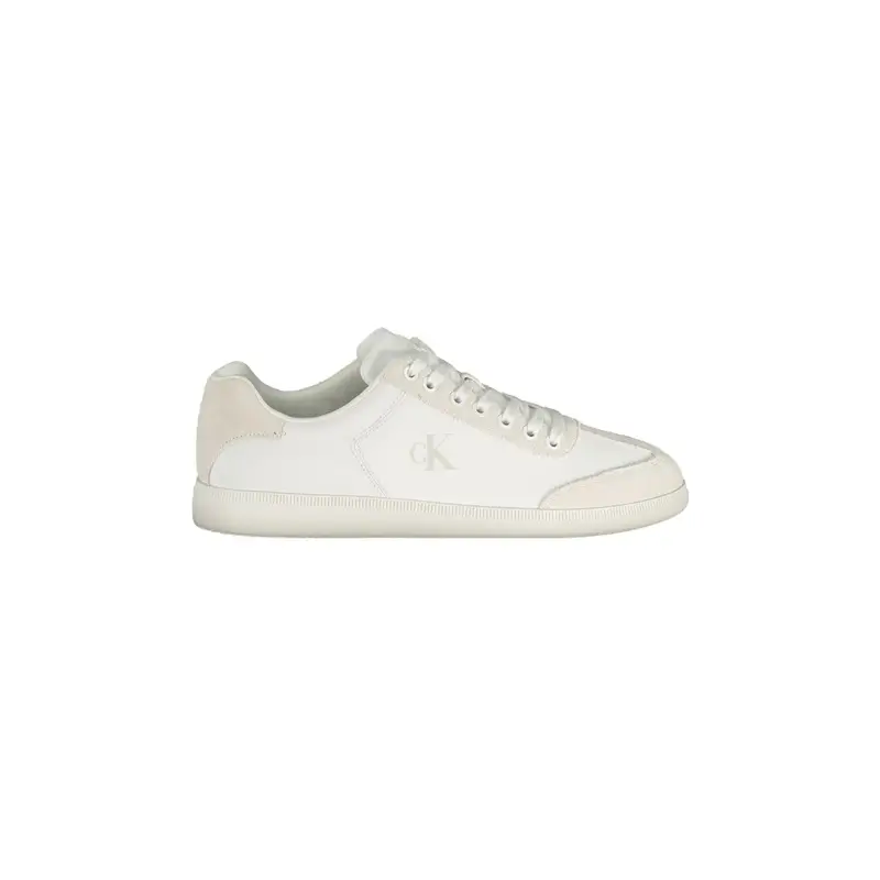 Sneakers Uomo Bianche Stampa Logo Bianco