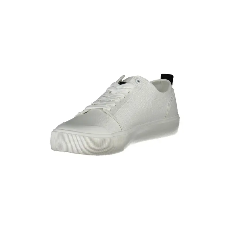 Calvin Klein Sneakers Uomo Bianche con Stampa Logo miniatura 2